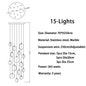 Queenie Alabaster Long Staircase Pendant Light