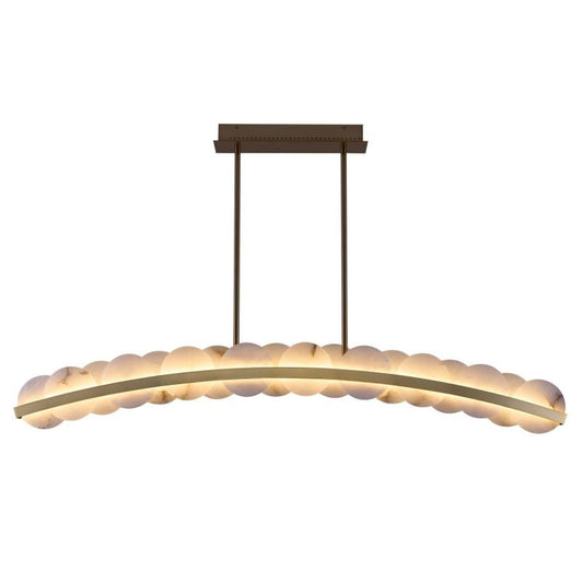 Reagan Alabaster Meridian 60 In LED Island Chandelier