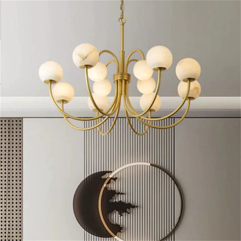 Casey Alabaster Radial Chandelier