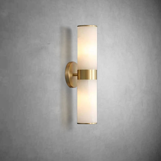 Althea Modern Sutton Linear Alabaster Wall Sconce, Wall Lamp For Living Room, Bathroom