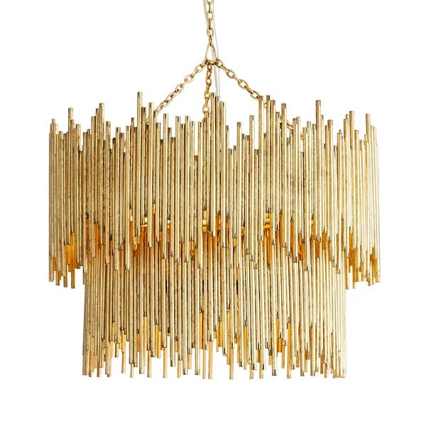 Russell 2-Tier Round Metal Living Room Chandelier Lighting