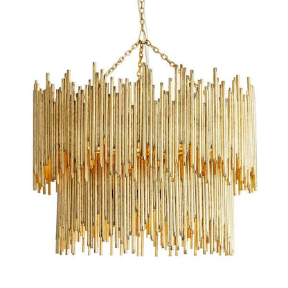 Russell 2-Tier Round Metal Living Room Chandelier Lighting