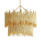 Russell 2-Tier Round Metal Living Room Chandelier Lighting