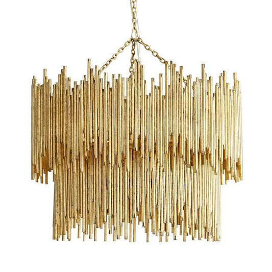 Russell 2-Tier Round Metal Living Room Chandelier Lighting