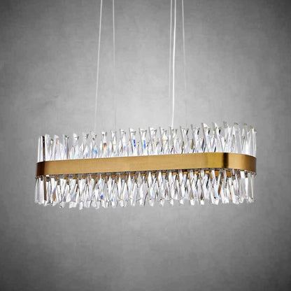 Arsenio Oval Crystal Chandelier