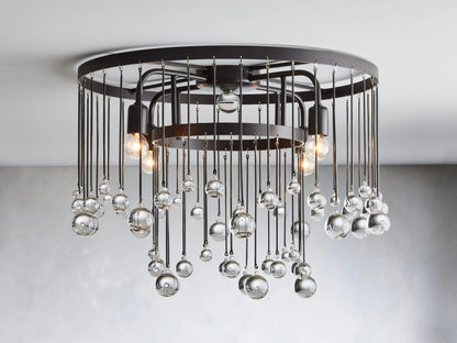 Aubrey Crystal Ball Flushmount