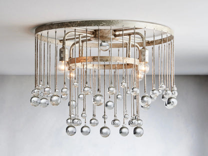 Aubrey Crystal Ball Flushmount