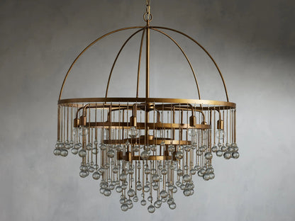 Aubrey Crystal Ball 4 Tier Chandelier