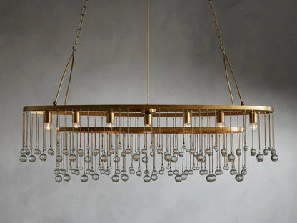 Aubrey Crystal Ball 7 Light Chandelier