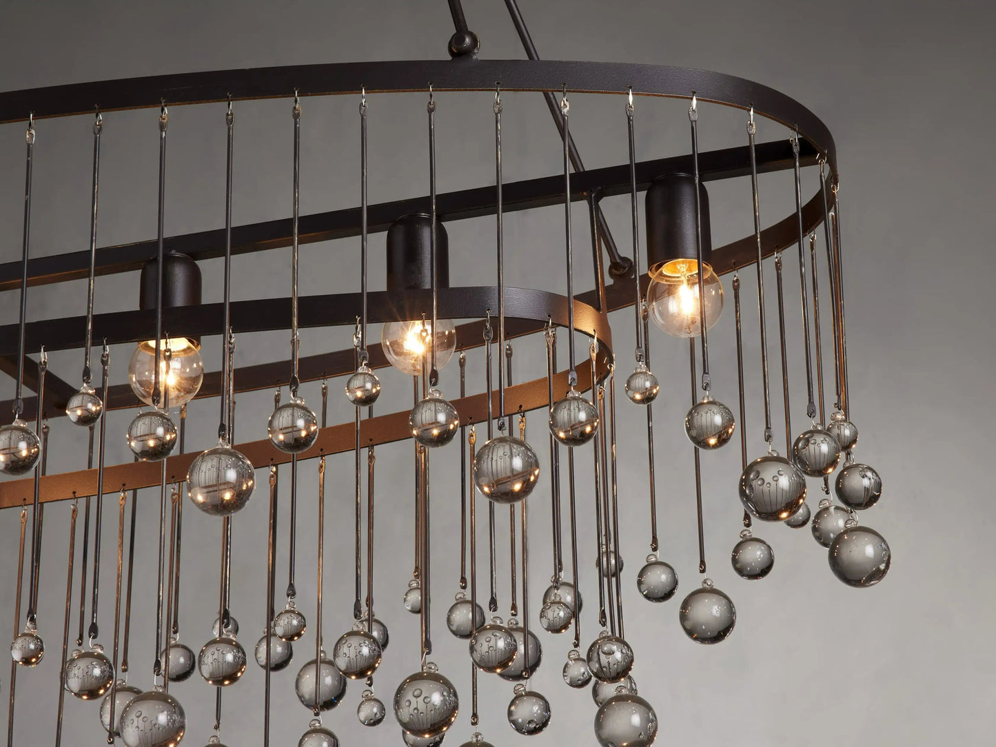 Aubrey Crystal Ball 7 Light Chandelier