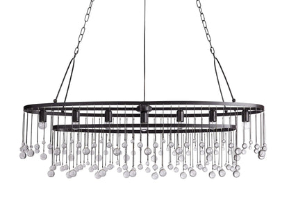 Aubrey Crystal Ball 7 Light Chandelier