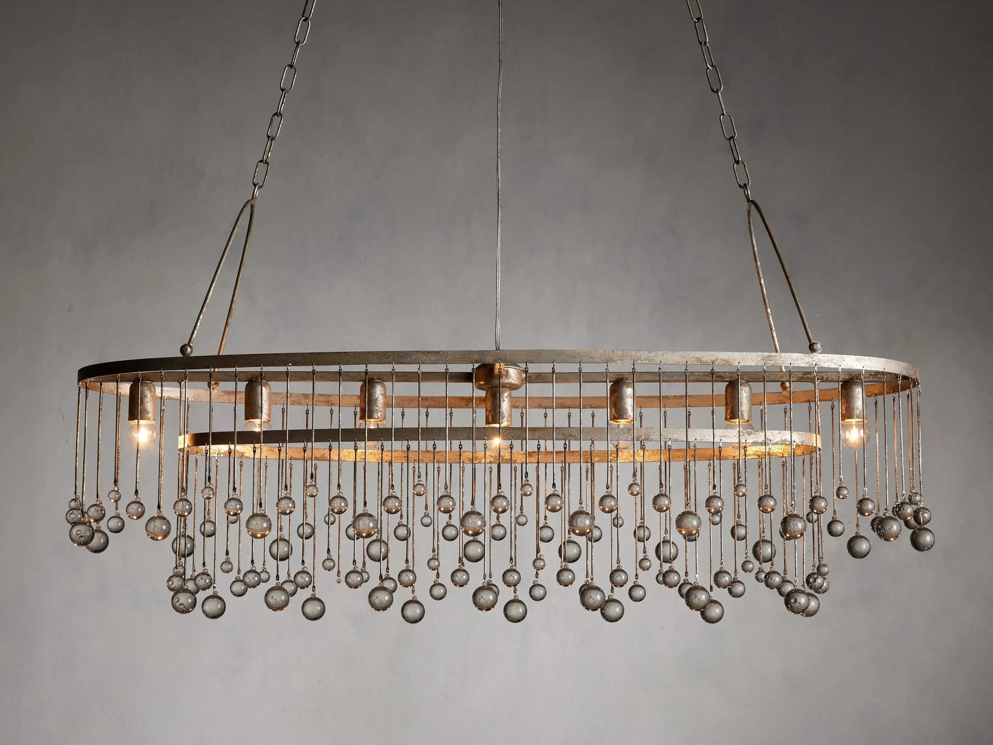 Aubrey Crystal Ball 7 Light Chandelier