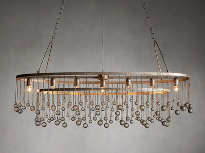 Aubrey Crystal Ball 7 Light Chandelier