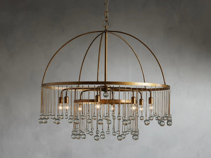 Crystal Ball Aubrey Round Chandelier 5 Light / 8 Light