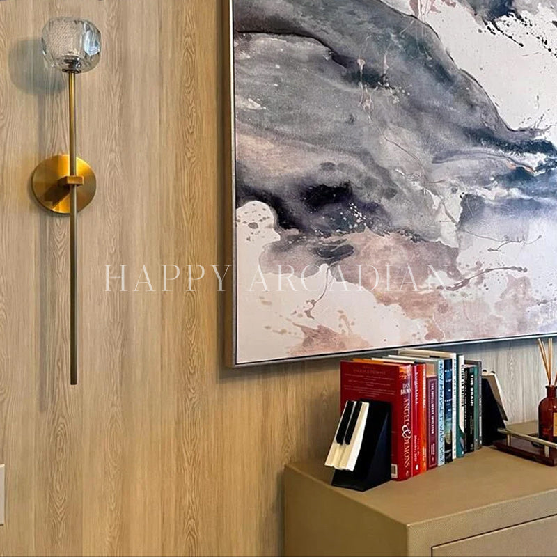 xinyue Lighting Bola De Long Style Clear Crystal Wall Sconces