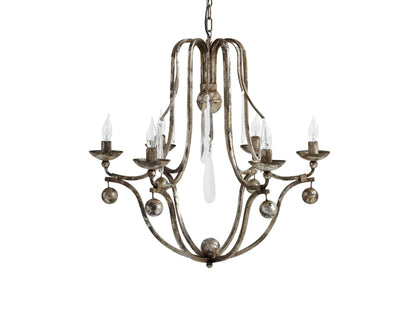 Gothic Bonita Chandelier- Silver