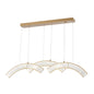 Sanford Brushed Gold Chandelier - 3 Lights