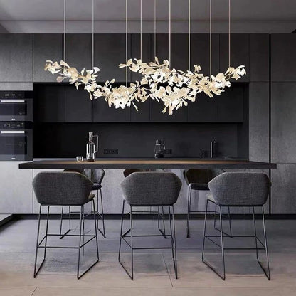 Ceramic Ginkgo Ceramic Chandelier