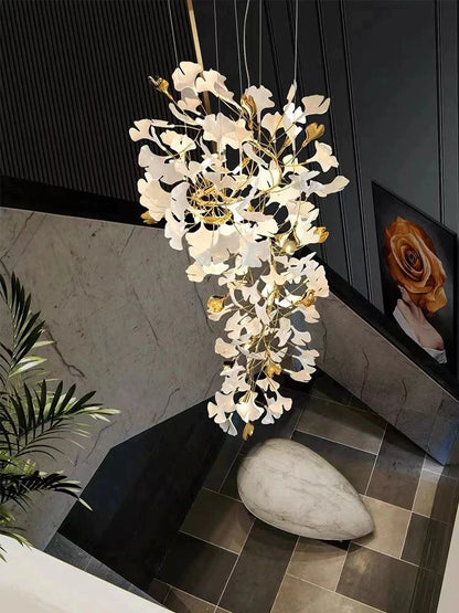 Ceramic Ginkgo Ceramic Chandelier