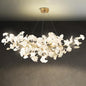 Gliss Ceramic Ginkgo Modern Chandelier for Living Room Bedroom Dining Room