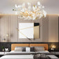 Gliss Ceramic Ginkgo Petal Branches-Shaped Chandelier(Round)