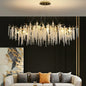 Crystal Leaf Chandelier For Dining Table Branch Style Ceiling Light for Modern Home