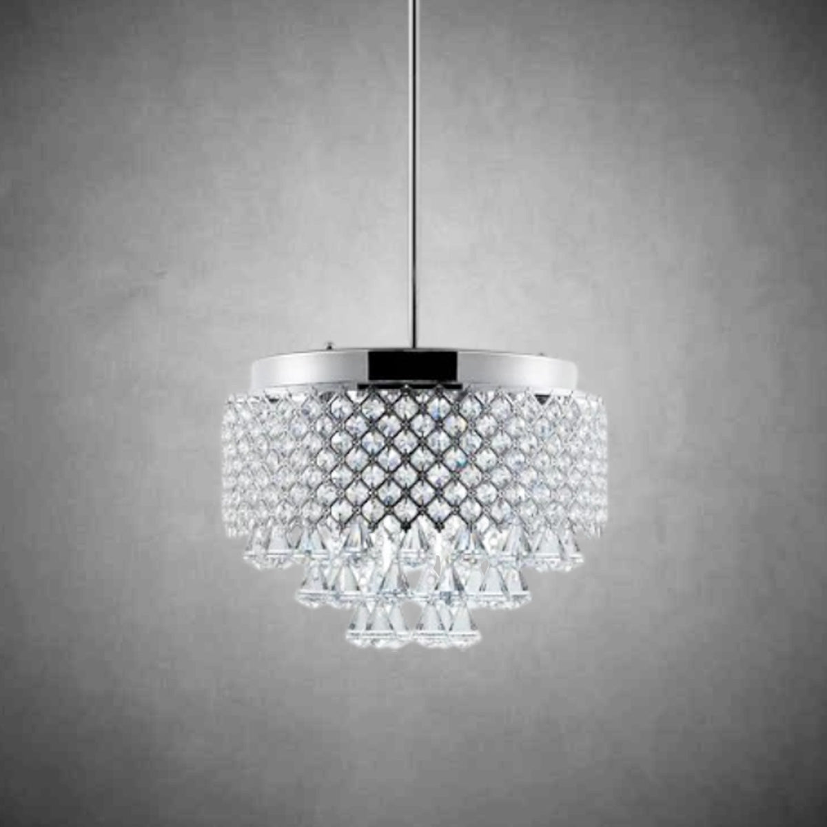 Cinderella Crystal Round Chandelier Pendant