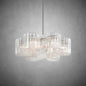 Circo 6 Light Pendant - Satin Silver Leaf