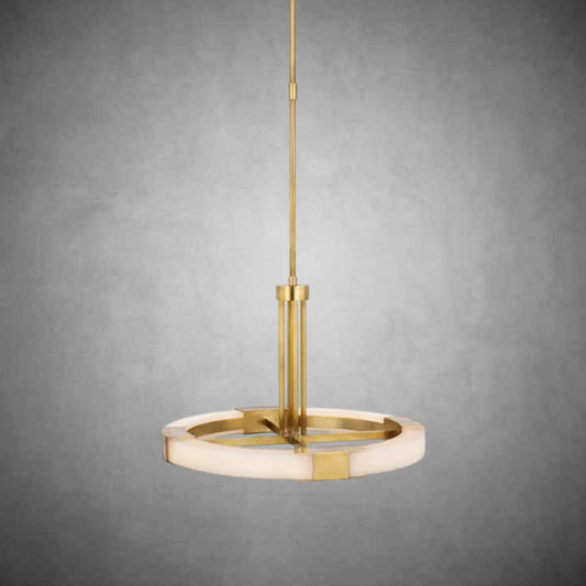 Claire Alabaster Medium Ring Chandelie, Modern Living Room Lighting