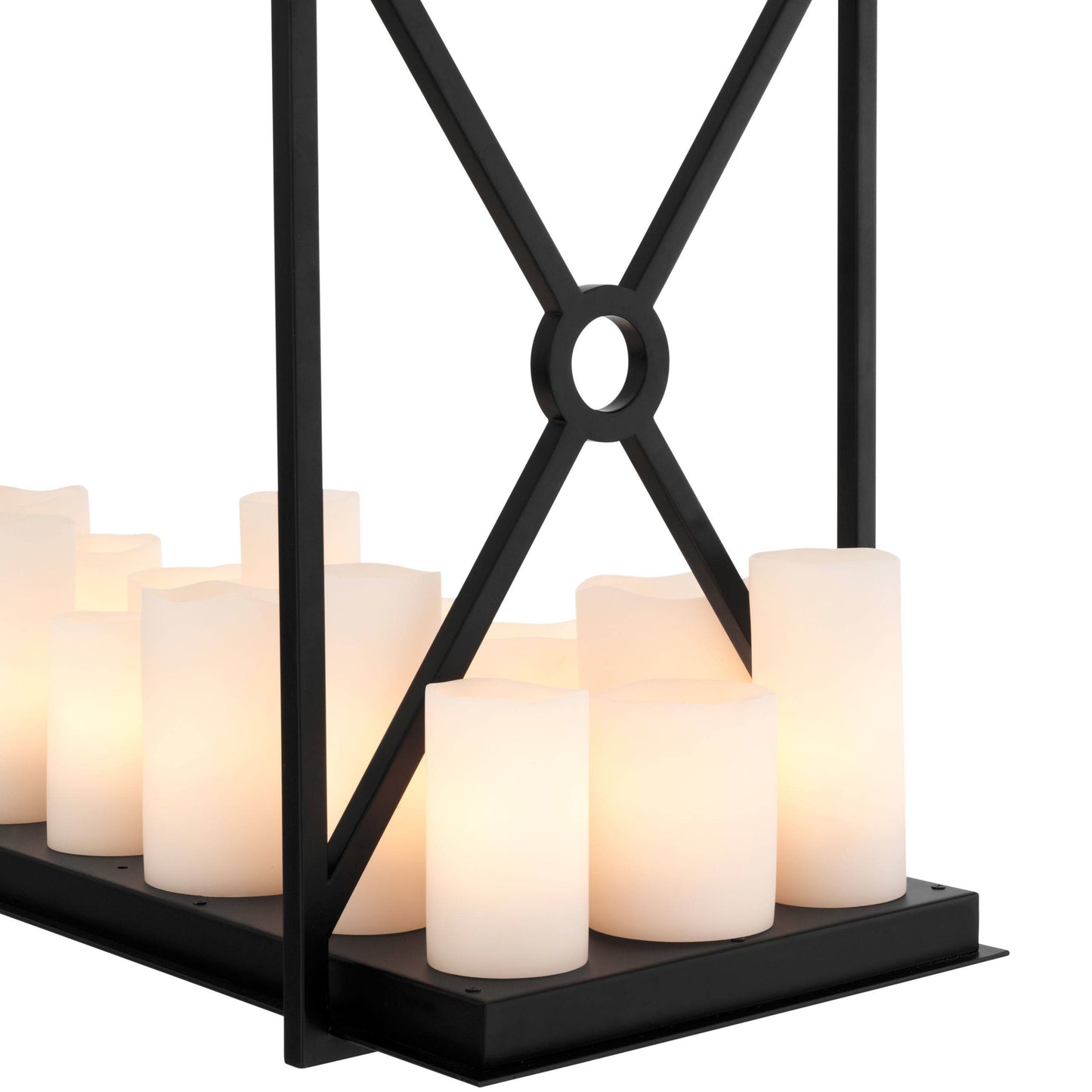 Commodore Modern Chandelier - Black/Brass