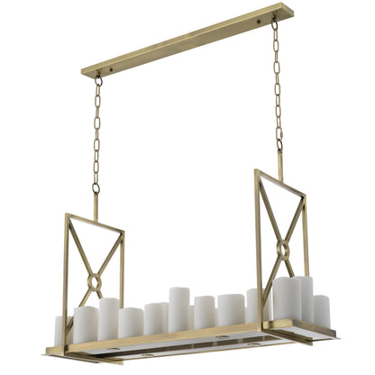 Commodore Modern Chandelier - Black/Brass