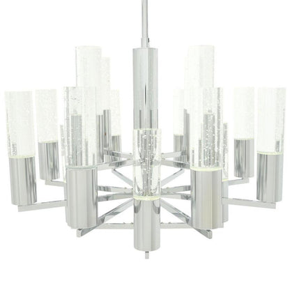 Crystal Cylinders Chandelier // 16 Lights // Dimmable