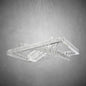 Crystal Elegance LED Chandelier //  3 Rectangles