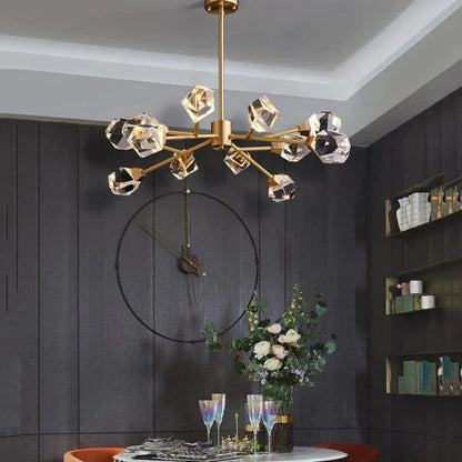Alan Modern Living Room Bedroom Crystal Chandelier Lighting