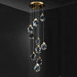 Alan 24 Lights Staircase Crystal Chandelier, Modern Long Chandelier Lighting