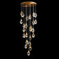 Alan 24 Lights Staircase Crystal Chandelier, Modern Long Chandelier Lighting