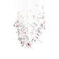 Flying Glass Feather Chandelier, Modern Spiral Glass  Customisable Chandelier