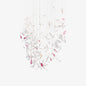 Flying Glass Feather Chandelier, Modern Spiral Glass  Customisable Chandelier