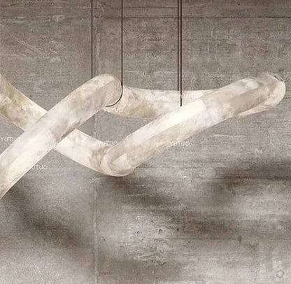 Joshua Luxury Indoor Designer Symmetrical Alabaster Chandelier