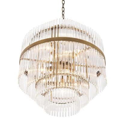Fairy Modern Brass Glass Chandelier - Brass