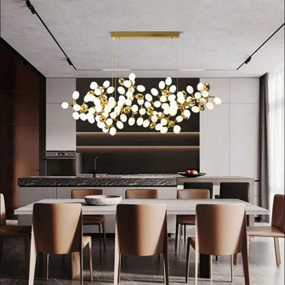 Zenora Modern Linear Grape Chandelier