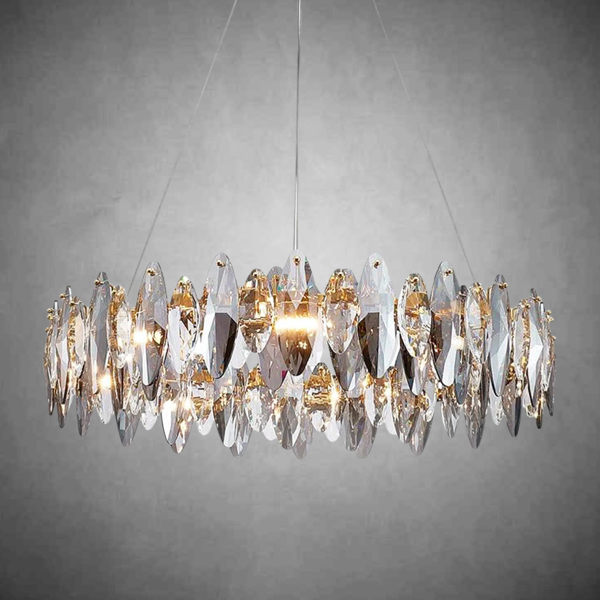 Flor Crystal  Round Chandelier