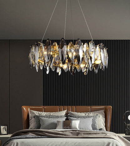 Flor Crystal  Round Chandelier