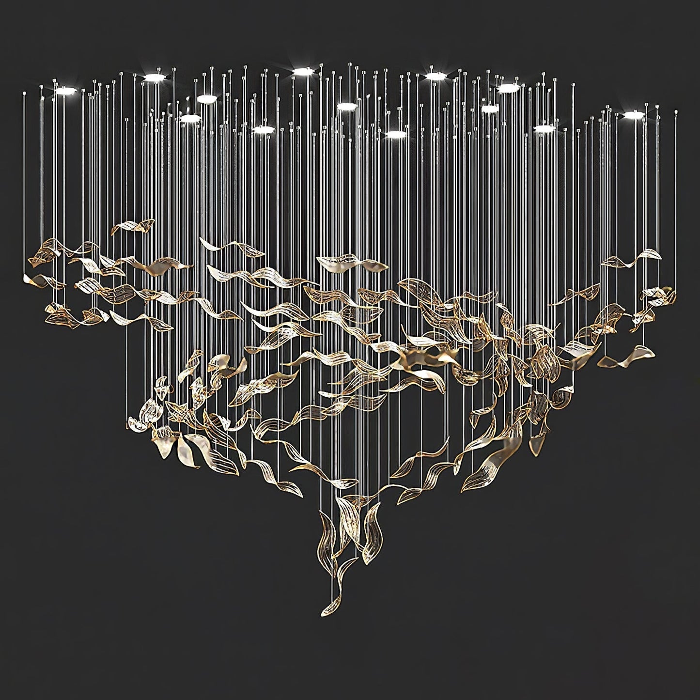 Fluttering Leaves Chandelier