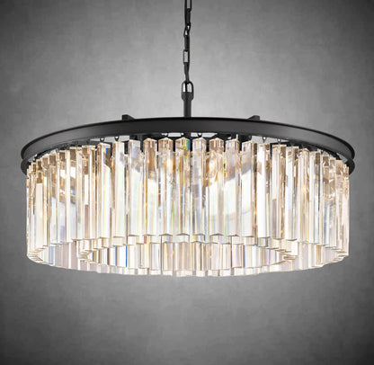 XINYUE Crystal Round Chandelier