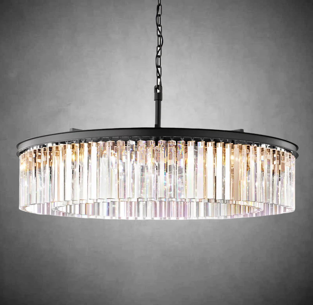 XINYUE Crystal Round Chandelier