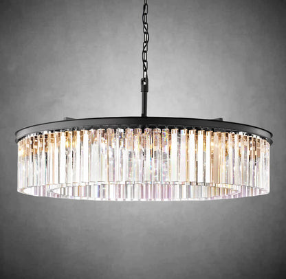 XINYUE Crystal Round Chandelier