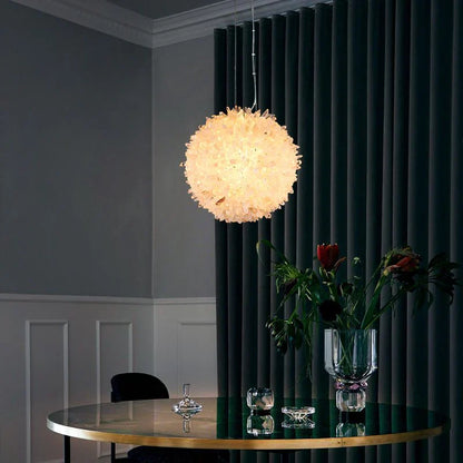Kandace Rock Crystal Ball Modern Pendant Light
