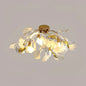 Gliss Gingko Ceramic Ceiling Lamp, Kitchen Island Flushmount Lamp