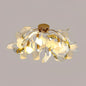Gliss Gingko Ceramic Ceiling Lamp, Kitchen Island Flushmount Lamp